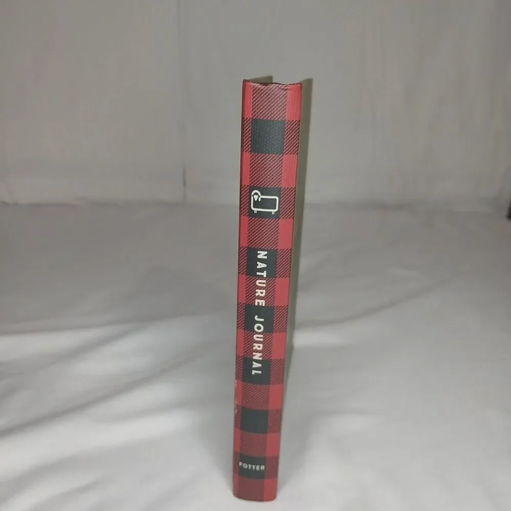 Woolrich Nature Hiking Camping Journal Hardcover Green Red Plaid New